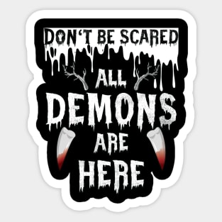 Funny Quotes For Halloween Party Sticker